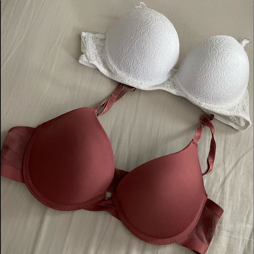 2 piece push up bra set